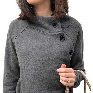 Casual Women’s High Neck Swestshirt